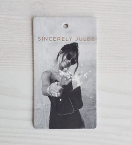 Sincerely Jules Original Clothing Brand Hanging Tag Label - Picture 1 of 2