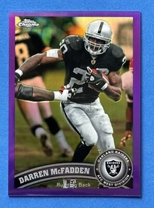 Darren McFadden 2011 TOPPS CHROME PURPLE REFRACTOR /499 RAIDERS Mint - Picture 1 of 2