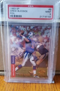 1993 SP Drew Bledsoe FOLIE PSA 9 Rookie Patriots Buffalo Bills Dallas Cowboys RC - Bild 1 von 2