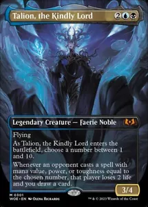 Talion, the Kindly Lord Borderless M Regular #301 | WOE Wilds of Eldraine | MTG - Bild 1 von 1
