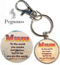 Quality Mum, Mother, You Are My World Keyring