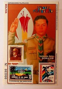 BOLIVIA Sc 838(NOTE) NH SOUVENIR SHEET OF 1992 - SCOUTS - Picture 1 of 1