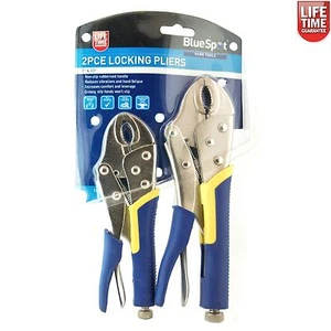Bluespot 2pc Grip Wrench Vice Locking Lock Pliers Mole Grips Tools 7" & 10" - Picture 1 of 1
