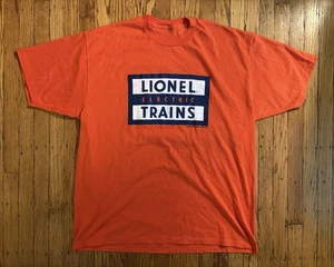 Lionel Trains Logo Orange Graphic Shirt READ FOR SIZING - Picture 1 of 10