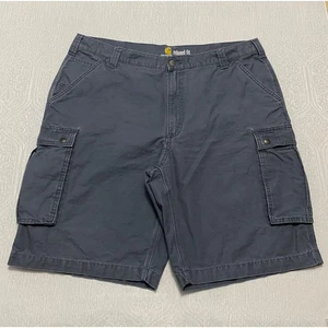 Pantalones Cortos Carhartt Calce Relajado Carga Ropa de Trabajo Utilidad Exterior Para Hombre Talla 42 Azul - Imagen 1 de 8