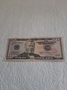2017A $50 STAR NOTE LOW NUMBER NICE CONDITION 68.8% COOLNESS FACTOR INFO-PICS - Picture 1 of 12