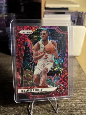 2024-25 Panini Prizm Immanuel Quickley #78 Plum Blossom Prizm /8 - Image 1 of 2