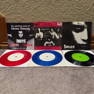 Danzig / Misfits / Samhain Vinyl 7" Import 3 Record 1st Presses Bundle RARE - Picture 1 of 11