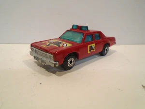 Matchbox Superfast Plymouth Gran Fury Fire Chief Car - Imagen 1 de 7