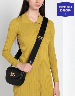 RRP€1290 MCM Leather Flap Crossbody Bag Logo Detachable Strap Made in Italy - Image 1 of 4