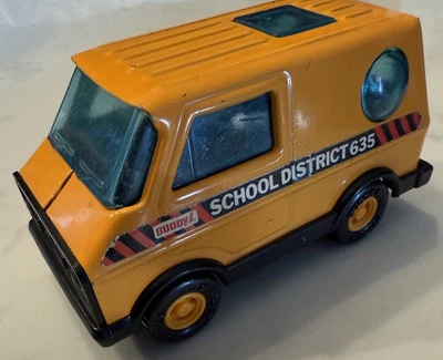 Furgoneta de distrito escolar amarilla Buddy L Corp años 70 vintage #635 fundida a presión hecha en Japón Foto 1 de 4