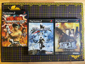 Lot 3 Tekken Soul Calibur Shin Contra PlayStation PS2 Asia English NTSC-J