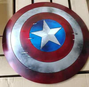 22" Captain America Schild Film Requisite Replik Metall Marvel Avenger Legend... - Bild 1 von 5