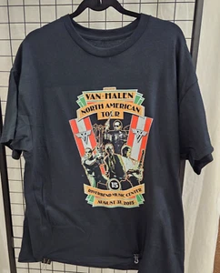 Van Halen 2015 Riverbend Music Center Columbus OH  Cotton T -Shirt XL - Picture 1 of 3