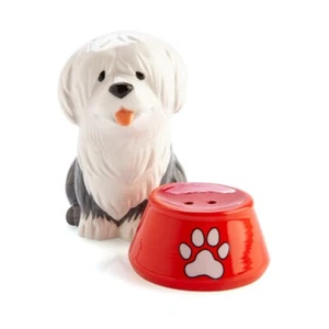 Flavour Mate Furever Pets Sheepdog & Bowl Salt & Pepper Set - Foto 1 di 5