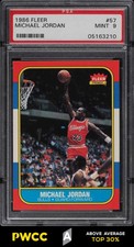 1986 Fleer Basketball Michael Jordan ROOKIE RC #57 PSA 9 MINT (PWCC-A)