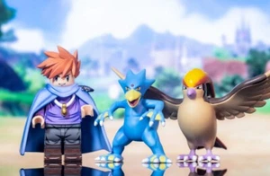 Custom Molded Figur Accessory - Pokemon Gary Oak, Golduck and Pidgeot - Bild 1 von 4