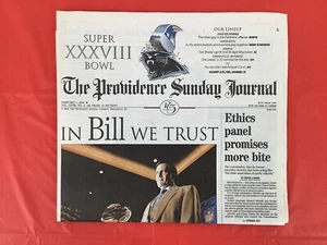 PROVIDENCE JOURNAL PATRIOTS SUPER BOWL XXXVIII CHAMPIONS 2. FEBRUAR 2004 - Bild 1 von 2