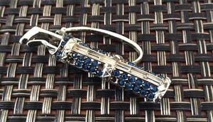 Womens Coro Silver Tone Jewel Covered Golf Bag Pin - Picture 1 of 3