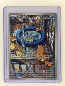 Pokémon TCG Squirtle Stellar Crown Illustration Rare Holo Karte 148/142 Sv07 - Bild 1 von 2