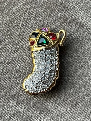 Broche broche navidad cristal multicolor Swarovski vintage Foto 1 de 4