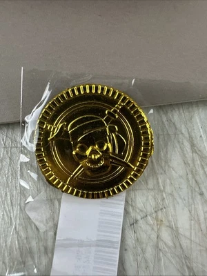 JOYIN 50 PIEZAS PIRATA FALSO PLÁSTICO ORO DOBLÓN MONEDAS PARA FAVORES DE FIESTA EN BOLSA Foto 1 de 4