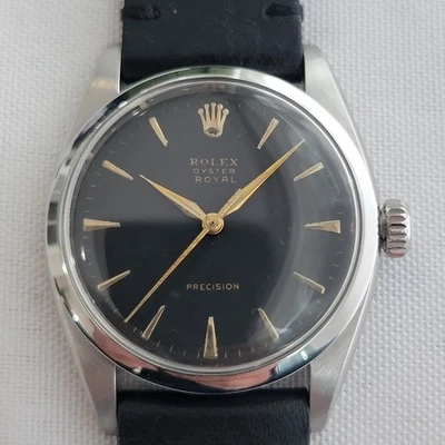 Rolex Oyster Royal Precision Ref 6426 34 mm para hombre años 50 vintage cuerda manual RA681B Foto 1 de 4