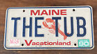 Maine Vanity License Plate THE TUB Lobster Graphic 