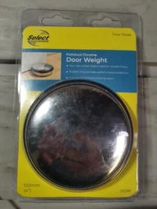 Türgewicht Türstopper 1,2 kg strapazierfähig rutschfester Türstopper, Chrom & Satin Nickel - Bild 1 von 2