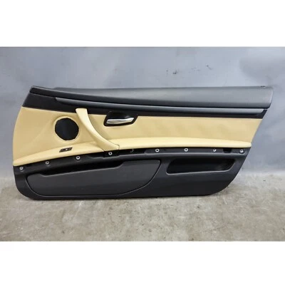 BMW E92 E93 M3 2008-2013 panel de puerta interior derecho embellecedor de tarjeta bambú beige OEM Foto 1 de 4