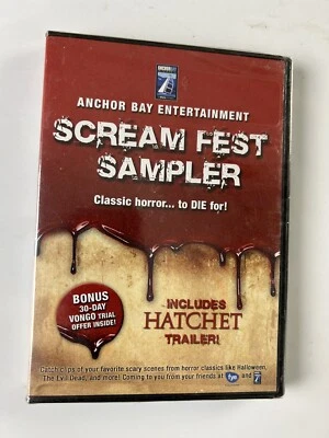 Anchor Bay Entertainment Scream Fest Sampler DVD Horror Clips and  Scenes New - Image 1 of 4