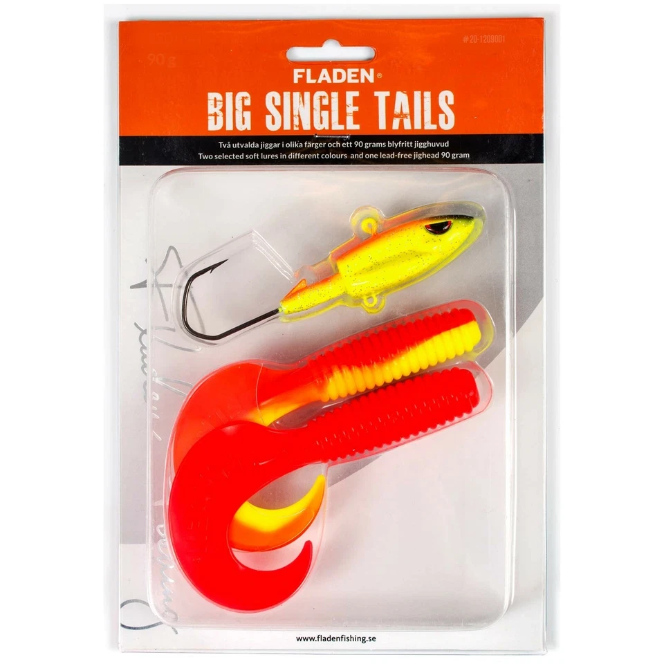 Fladen Big Tail Set Angelset Kunstköder Gummiköder Meeresköder  65g/ 90g - Bild 1 von 1