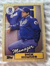 1987 Topps Card #18 Dick Howser MGR, manager CL Kansas City KC Royals