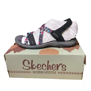 Skechers Memory Foam Sandals Size 10 Reggae Slim Daydream Believer Washable NIB - Picture 1 of 8