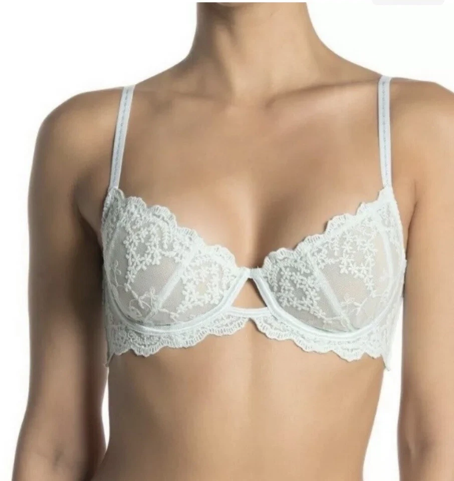 Free People Daydreamer Lace Bra Size 32D Ice Fog OB500012 NWT - Image 1 of 4