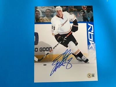 FOTO firmada por Ryan Getzlaf PATOS 8x10 Beckett BAS autenticada Foto 1 de 3