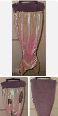 Cynthia Rowley Lentejuelas Cola de Sirena Manta Saco de Dormir Acurrucado, Usado en Excelente Condición  Foto 1 de 2