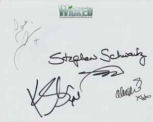 Stephen Schwartz Lucie Jones Kerry Ellis + HAND Signed 8x10 Photo Wicked Musical - Picture 1 of 2
