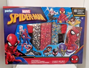 Perler Marvel Spider-Man Kit de Cuentas Fundidas 15000+ Piezas Para Hacer 18 Proyectos NUEVO - Imagen 1 de 4