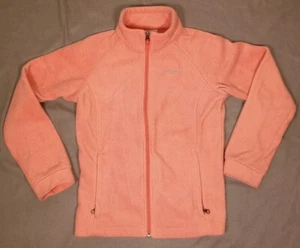 Columbia Jacket Girls Large Orange Full Zip Logo - Picture 1 of 9