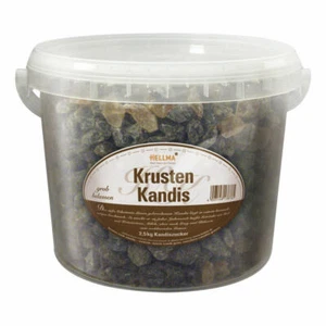 Hellma Krusten Kandis Zucker Portionszucker Kandiszucker Zuckertüte 2.5 Kg Eimer - Bild 1 von 2
