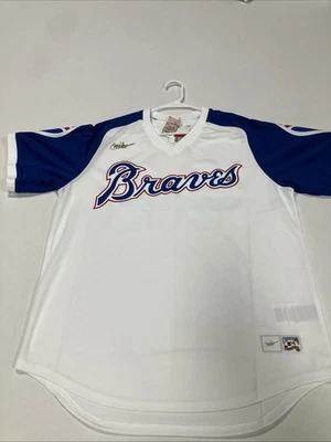 Camiseta deportiva para hombre Nike Atlanta Braves Hank Aaron #44 colección Cooperstown talla LG Foto 1 de 4