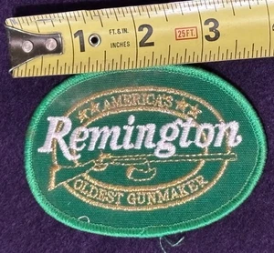 Gold Letter Remington Americas Oldest Gunmaker Patch Oval 4” Rifle Icon - Picture 1 of 3