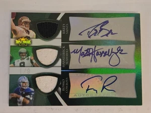 2009 Topps Triple Threads Fooball Brees/Hasselbeck/Romo Emerald 1/9 - Picture 1 of 6