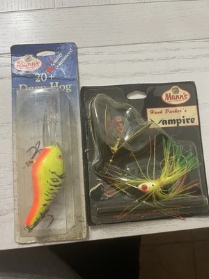 Manns Bait Company Hank Parker’s Vampire / 20+ Deep Hog Lures - Image 1 of 4