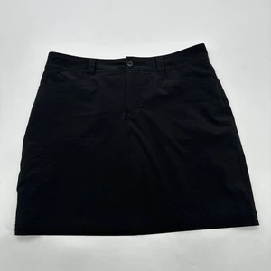Eddie Bauer Skirt Skort Women Size 6 Black Logo Pocket ..#32523 - Picture 1 of 10
