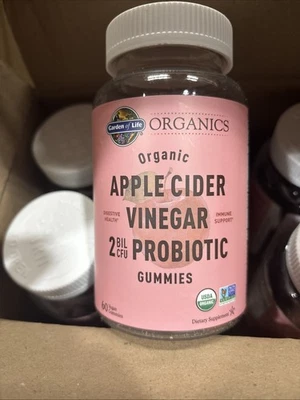 6x Organic Apple Cider Vinegar Probiotic Gummies, 60 Vegan Gummies 2/27 - Image 1 of 2