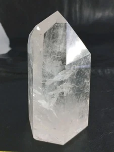 🔥Clear Quartz Tower 19.5oz Display Decor Reiki Brazil - Picture 1 of 4