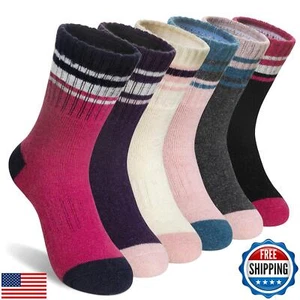 AMENLAN Kids Merino Wool Hiking Socks Boy Girls Winter Thick Boot Cushion War - Picture 1 of 5