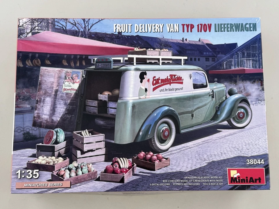 MiniArt Fruit delivery van Typ 170V Lieferwagen 1:35 38044 modellismo - Immagine 1 di 1